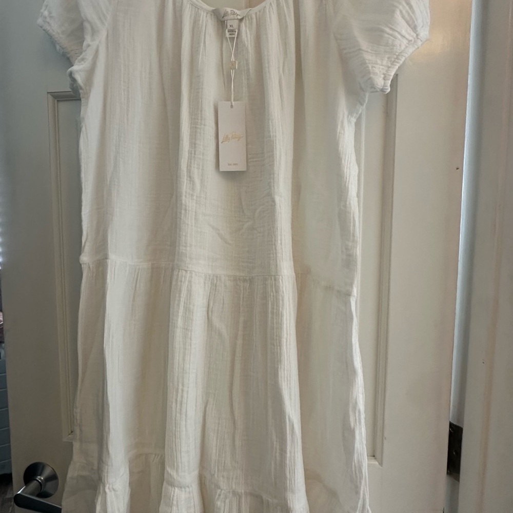 NWT Lilly Pulitzer Zemini White Midi Dress - Picture 4 of 5